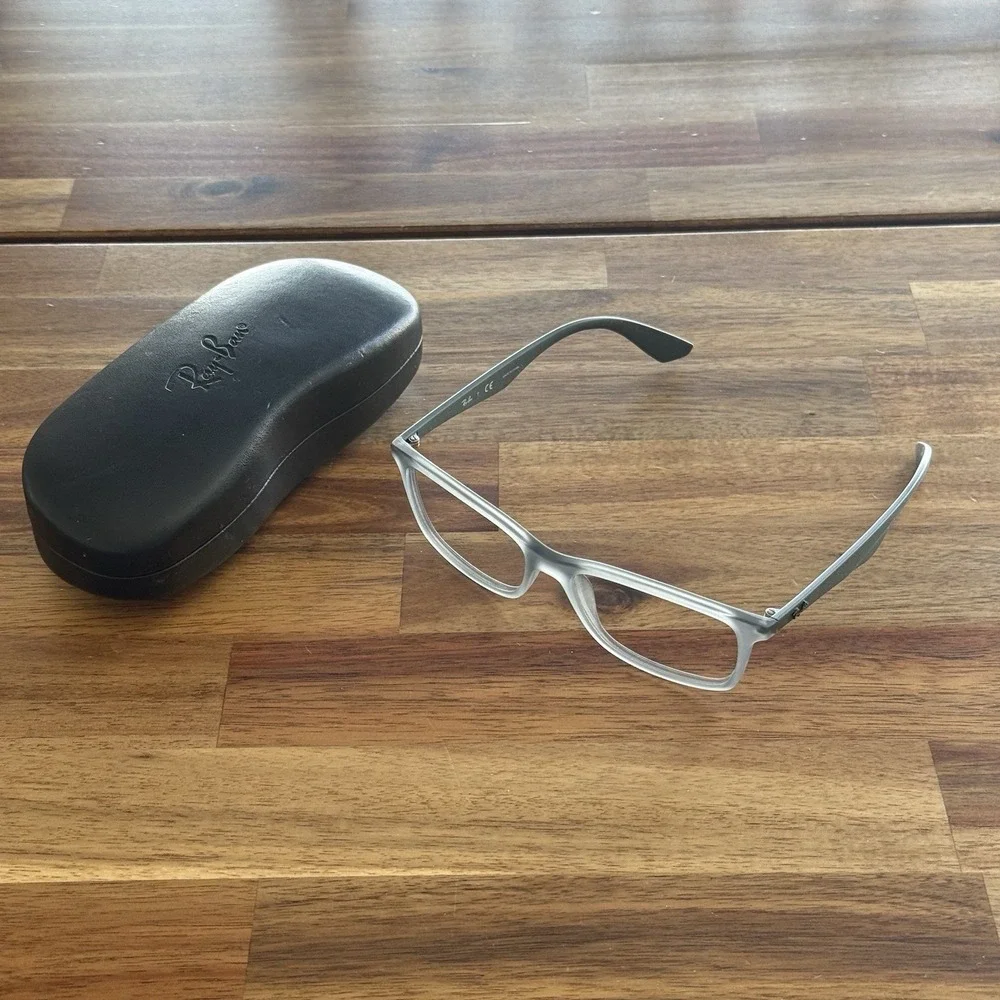 Ray-Ban RB7047 5482 Eyeglasses Frames Only 56-17 145Matte Grey Unisex With Case